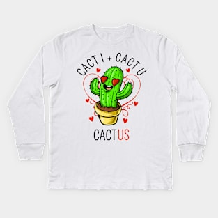 cact i cact u cact us Kids Long Sleeve T-Shirt